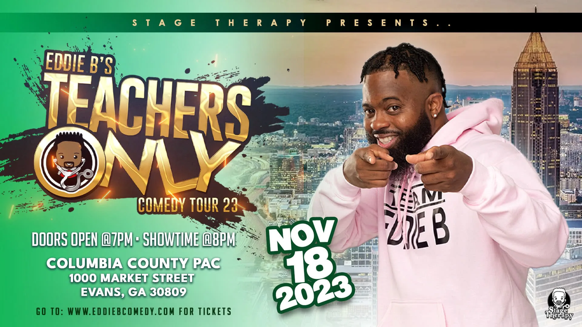 Eddie B Teachers Only Comedy Tour Columbia County Performing Arts Center 